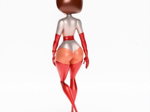 3D Printing Silver Suit Elastigirl Helen Parr The Incredibles toy 3D Model