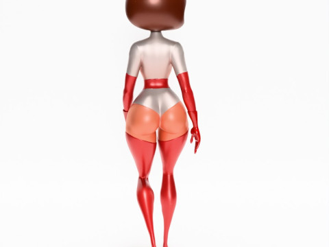 3D Printing Silver Suit Elastigirl Helen Parr The Incredibles toy 3D Model