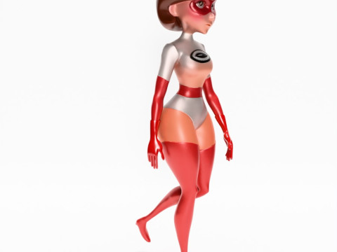 3D Printing Silver Suit Elastigirl Helen Parr The Incredibles toy 3D Model