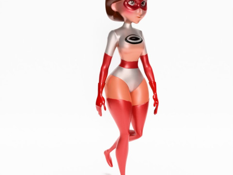 3D Printing Silver Suit Elastigirl Helen Parr The Incredibles toy 3D Model
