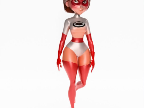 3D Printing Silver Suit Elastigirl Helen Parr The Incredibles toy 3D Model