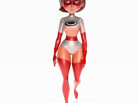 3D Printing Silver Suit Elastigirl Helen Parr The Incredibles toy 3D Model