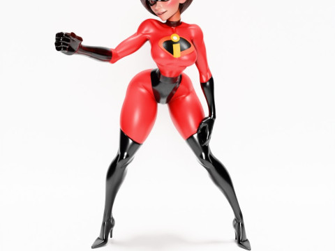3D Printing Elastigirl Helen Parr The Incredibles toy 3D Модель