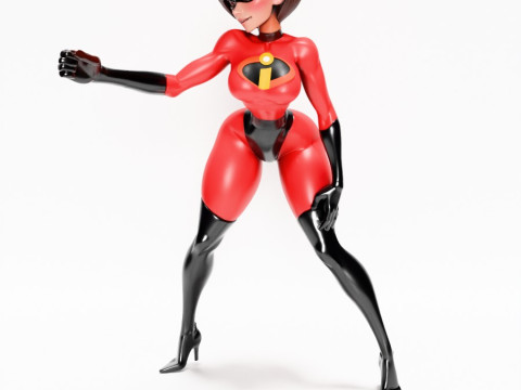 3D Printing Elastigirl Helen Parr The Incredibles toy 3D Модель