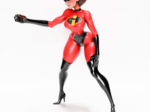 3D Printing Elastigirl Helen Parr The Incredibles toy 3D Модель