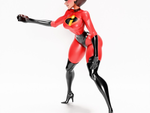 3D Printing Elastigirl Helen Parr The Incredibles toy 3D Модель