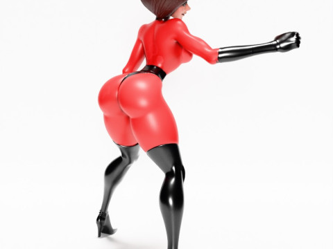 3D Printing Elastigirl Helen Parr The Incredibles toy 3D Модель