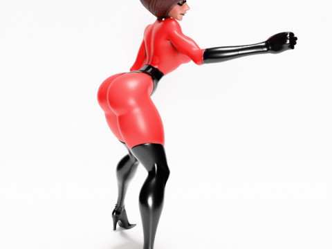 3D Printing Elastigirl Helen Parr The Incredibles toy 3D Модель