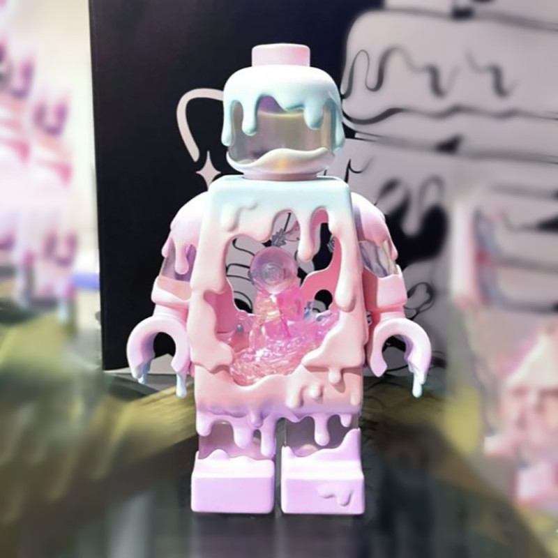 Drukowanie 3D Pastelowa kroplówka z stopionego bloku Zabawka LEGO Model 3D .c4d .max .obj .3ds .fbx .stl .blend 