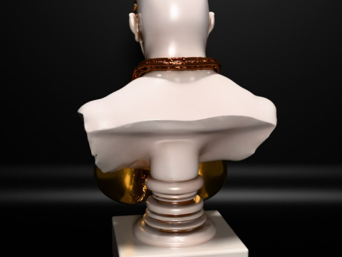 Stampa 3D Mike Tyson Boxing Statue Golden Guanti giocattolo Modello 3D