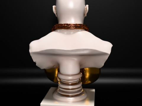Stampa 3D Mike Tyson Boxing Statue Golden Guanti giocattolo Modello 3D