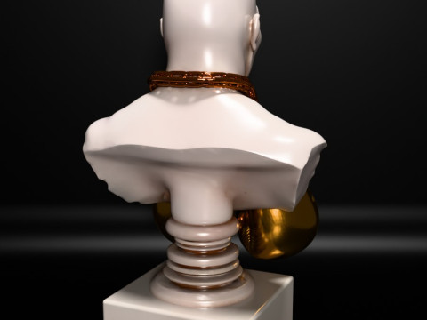 Stampa 3D Mike Tyson Boxing Statue Golden Guanti giocattolo Modello 3D