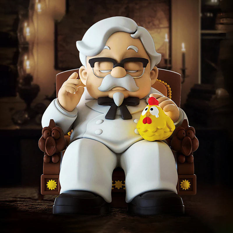 3D Printing Throne Colonel Sanders The Chicken Father KFC toy 3D Modell .c4d .max .obj .3ds .fbx .stl .blend