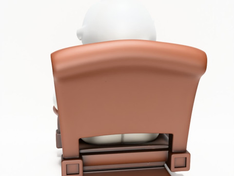 3D Printing Throne Colonel Sanders The Chicken Father KFC toy 3D Modell