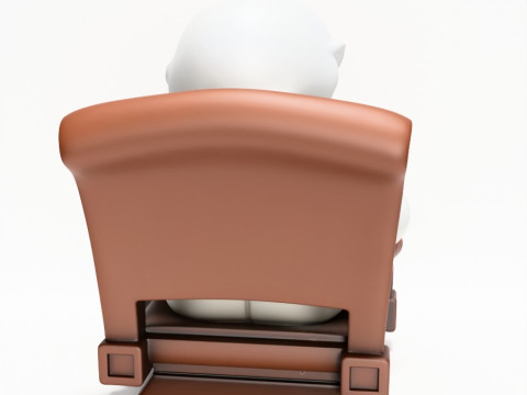 3D Printing Throne Colonel Sanders The Chicken Father KFC toy 3D Modell