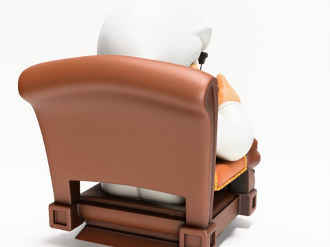 3D Printing Throne Colonel Sanders The Chicken Father KFC toy 3D Modell