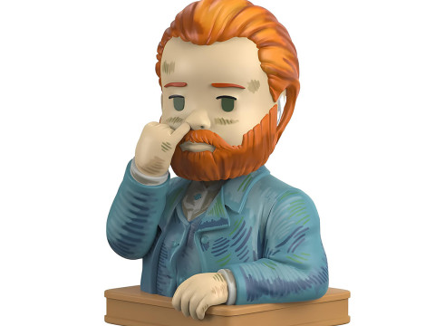 3D Printing Van Gogh Starry Night Earless toy 3D Модель