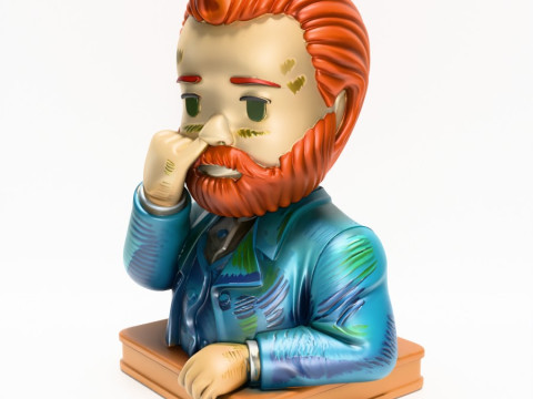 3D Printing Van Gogh Starry Night Earless toy Modelo 3D