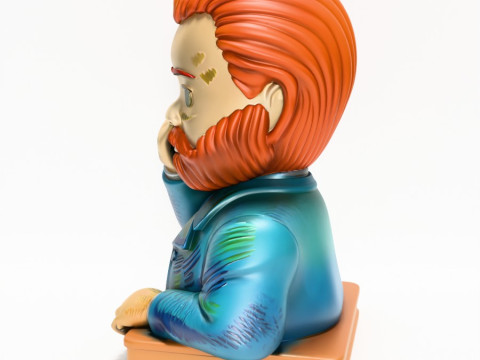 3D Printing Van Gogh Starry Night Earless toy Modelo 3D