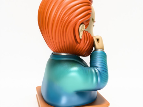 3D Printing Van Gogh Starry Night Earless toy Modelo 3D