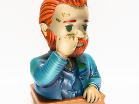 3D Printing Van Gogh Starry Night Earless toy Modelo 3D