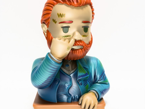 3D Printing Van Gogh Starry Night Earless toy Modelo 3D