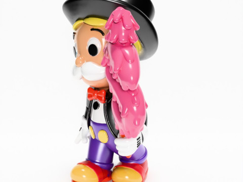 3D Printing Richie Rich mash-up Mr Monopoly Mickey Mouse toy Modelo 3D
