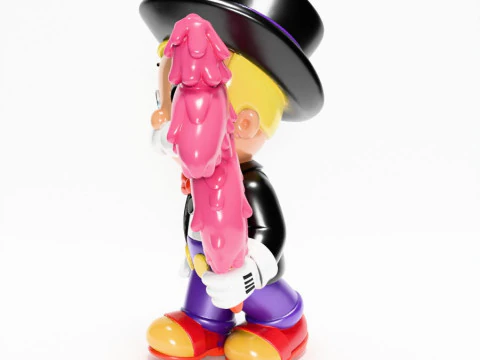 3D Printing Richie Rich mash-up Mr Monopoly Mickey Mouse toy 3D Model