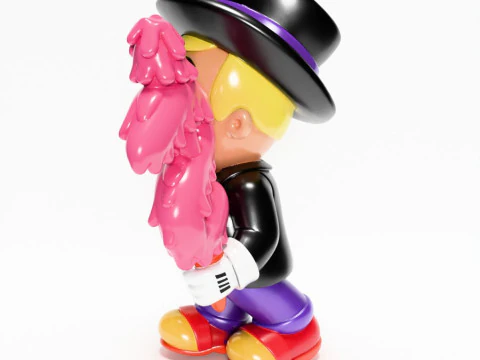 3D Printing Richie Rich mash-up Mr Monopoly Mickey Mouse toy 3D Model