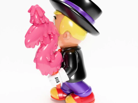 3D Printing Richie Rich mash-up Mr Monopoly Mickey Mouse toy 3D Model