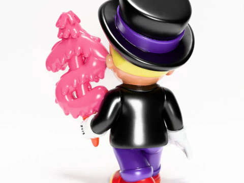 3D Printing Richie Rich mash-up Mr Monopoly Mickey Mouse toy 3D Model