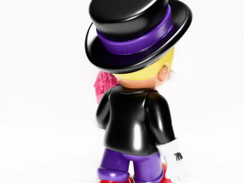 3D Printing Richie Rich mash-up Mr Monopoly Mickey Mouse toy 3D Model