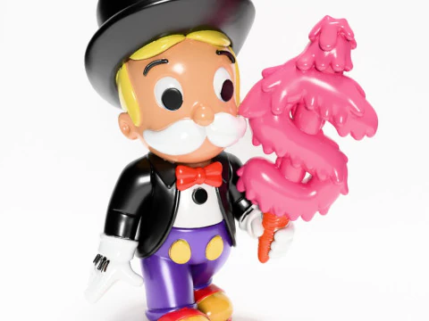 3D Printing Richie Rich mash-up Mr Monopoly Mickey Mouse toy 3D Model