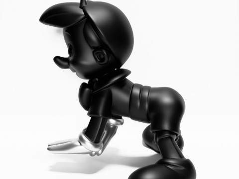 3D Printing Chrome Pinocchio Disney Cricket Player toy 3D Modell