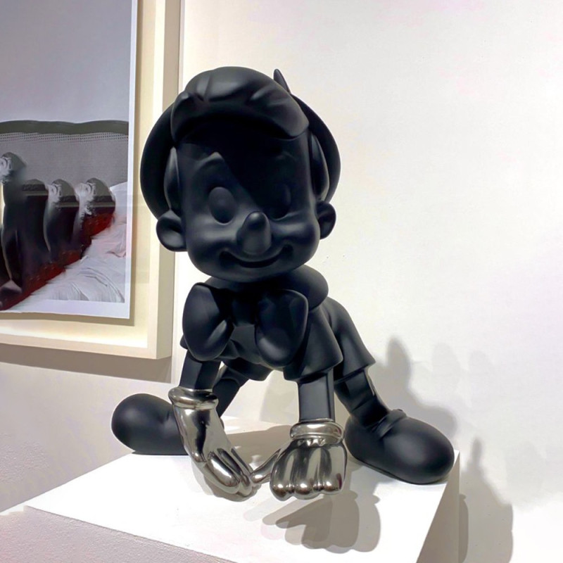 Drukowanie 3D Chrome Pinokio Disney Gracz w krykieta Model 3D .c4d .max .obj .3ds .fbx .stl .blend