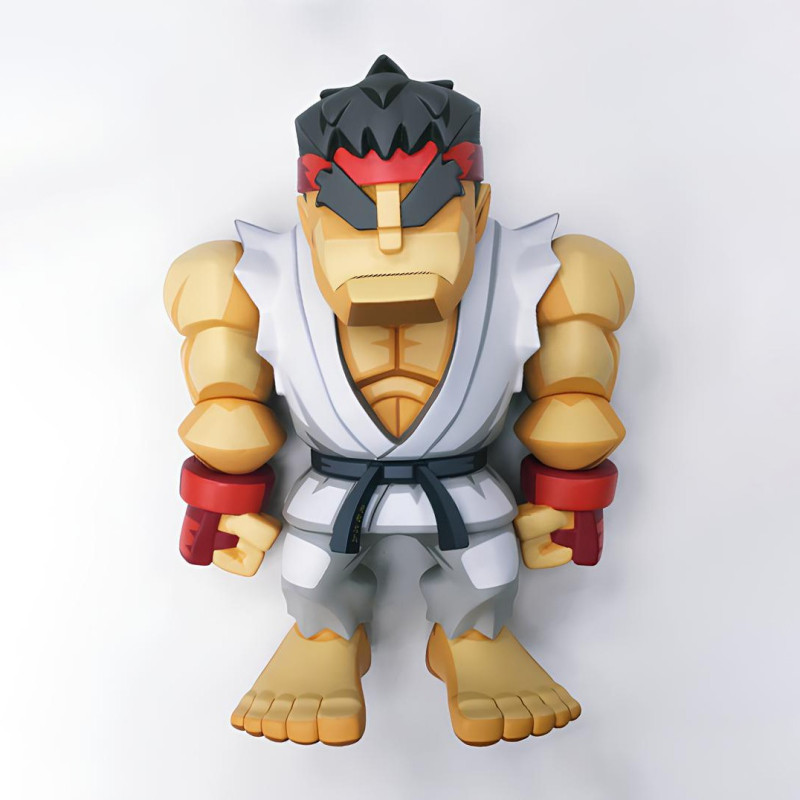 3D Printing Ryu Street Fighter Red Band Low Poly Style toy Modelo 3D .c4d .max .obj .3ds .fbx .stl .blend 