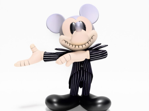 3D Printing Mickey Mouse Jack Skellington Halloween toy 3D Model