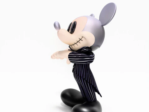 Mainan Halloween Mickey Mouse Jack Skellington Cetak 3D Model 3D