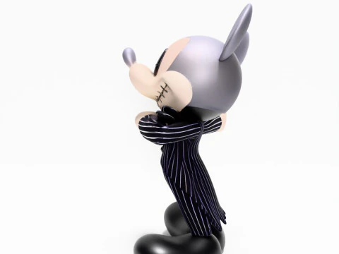 Mainan Halloween Mickey Mouse Jack Skellington Cetak 3D Model 3D