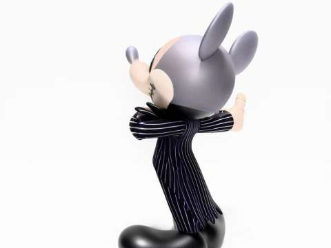 Mainan Halloween Mickey Mouse Jack Skellington Cetak 3D Model 3D