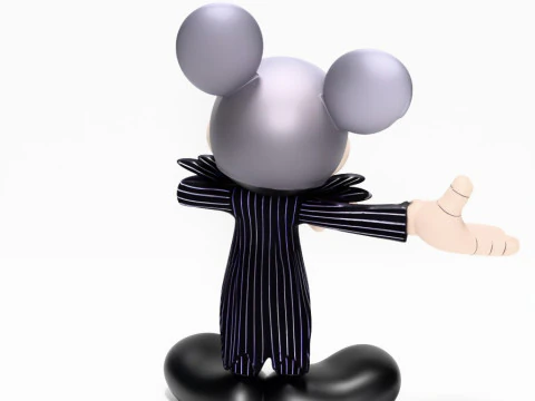 Mainan Halloween Mickey Mouse Jack Skellington Cetak 3D Model 3D