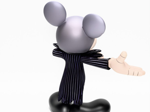 3D Printing Mickey Mouse Jack Skellington Halloween toy 3D Model