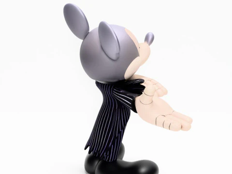 Mainan Halloween Mickey Mouse Jack Skellington Cetak 3D Model 3D