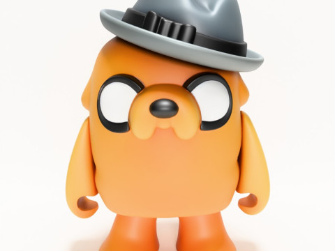 3D-Druck Jake the Dog Gumshoe Adventure Time Spielzeug 3D Modell