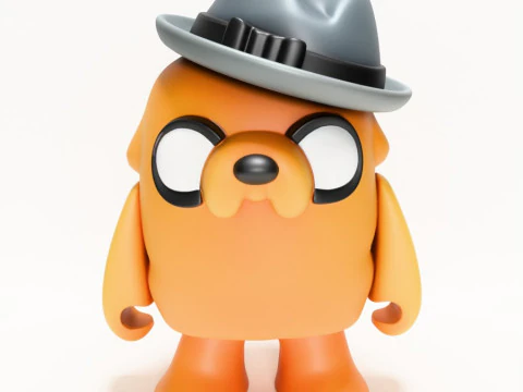 3D Printing Jake the Dog Gumshoe Adventure Time toy 3D Model