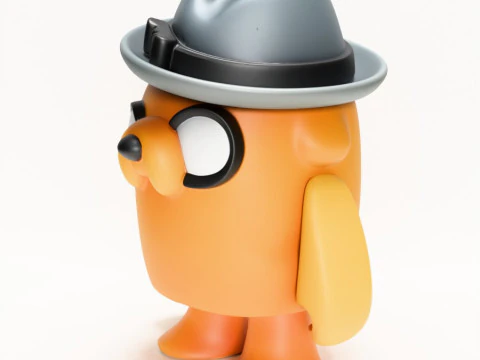 3D Printing Jake the Dog Gumshoe Adventure Time toy 3D Model