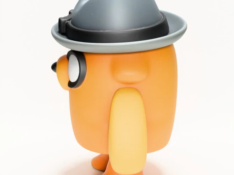 3D Printing Jake the Dog Gumshoe Adventure Time toy 3D Model