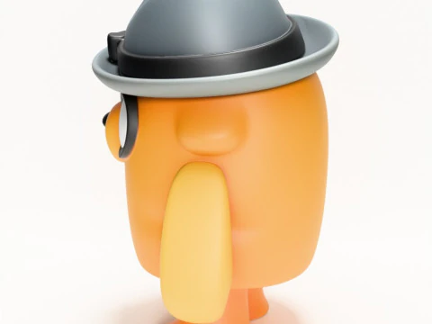 3D Printing Jake the Dog Gumshoe Adventure Time toy 3D Model