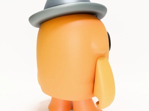 3D Printing Jake the Dog Gumshoe Adventure Time toy 3D Model
