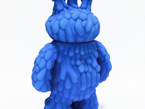 3D Printing Blue Sofubi Style Muckey POP MART toy 3D 모델